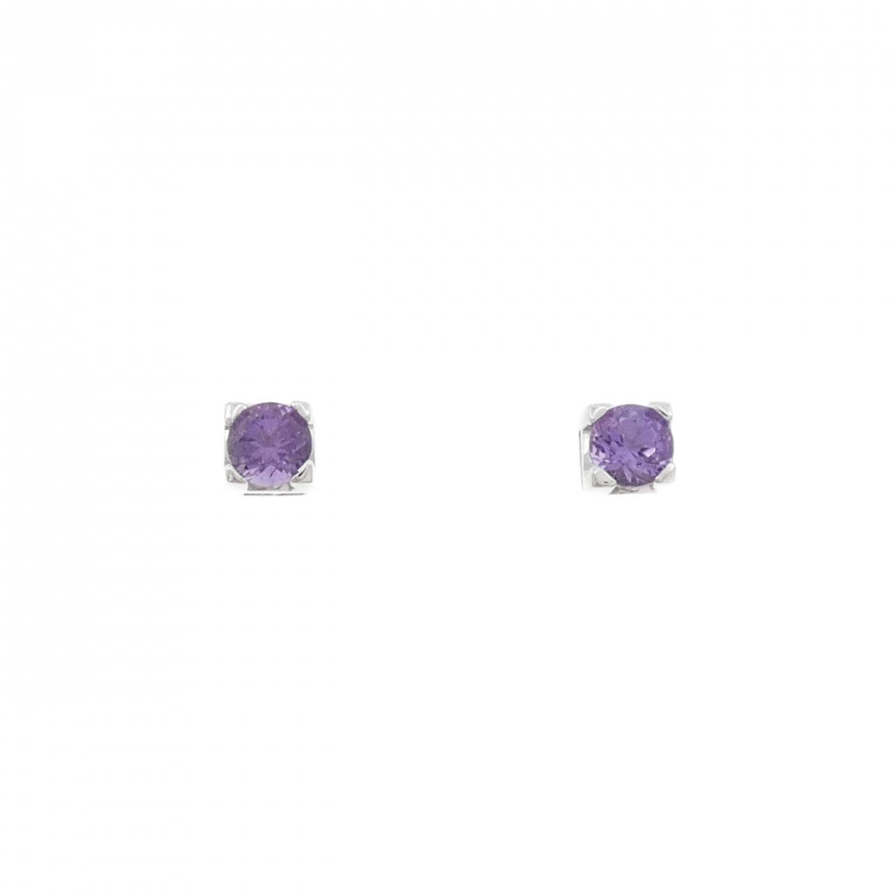 750WG amethyst earrings