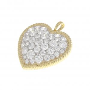 ギメル ハート ダイヤモンド ペンダント 2.770CT