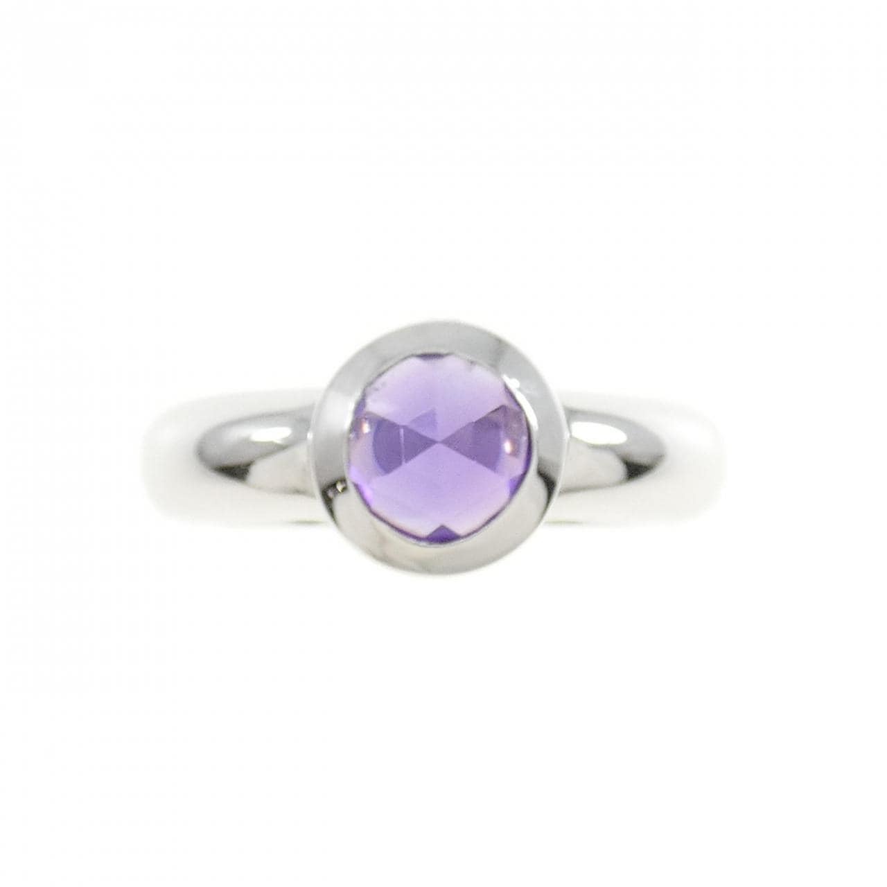 TIFFANY玫瑰切割紫水晶戒指