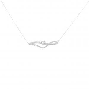 K18WG ダイヤモンド ネックレス 0.20CT