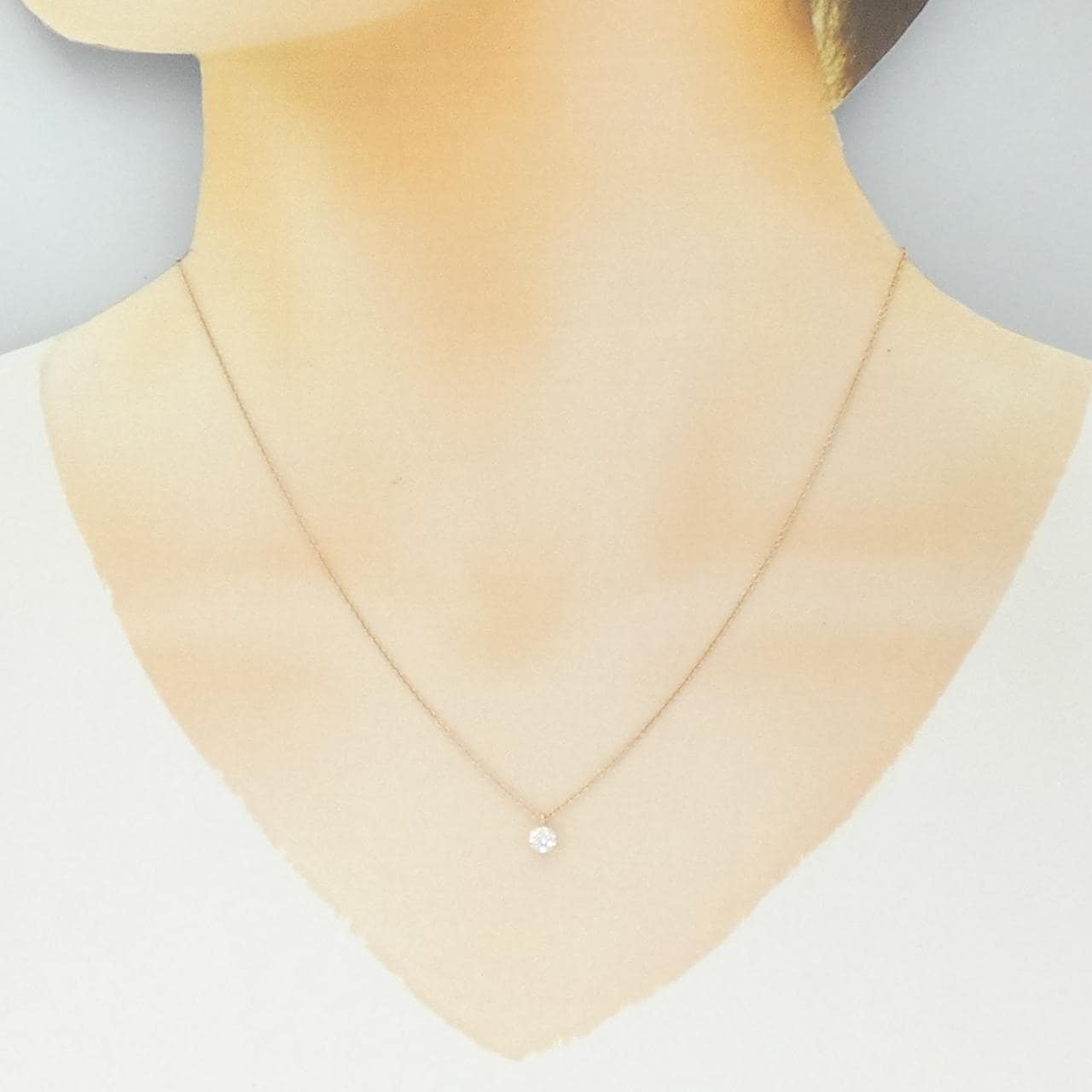 ティファニー ソリティア ネックレス 0.22CT F SI1 3EXT