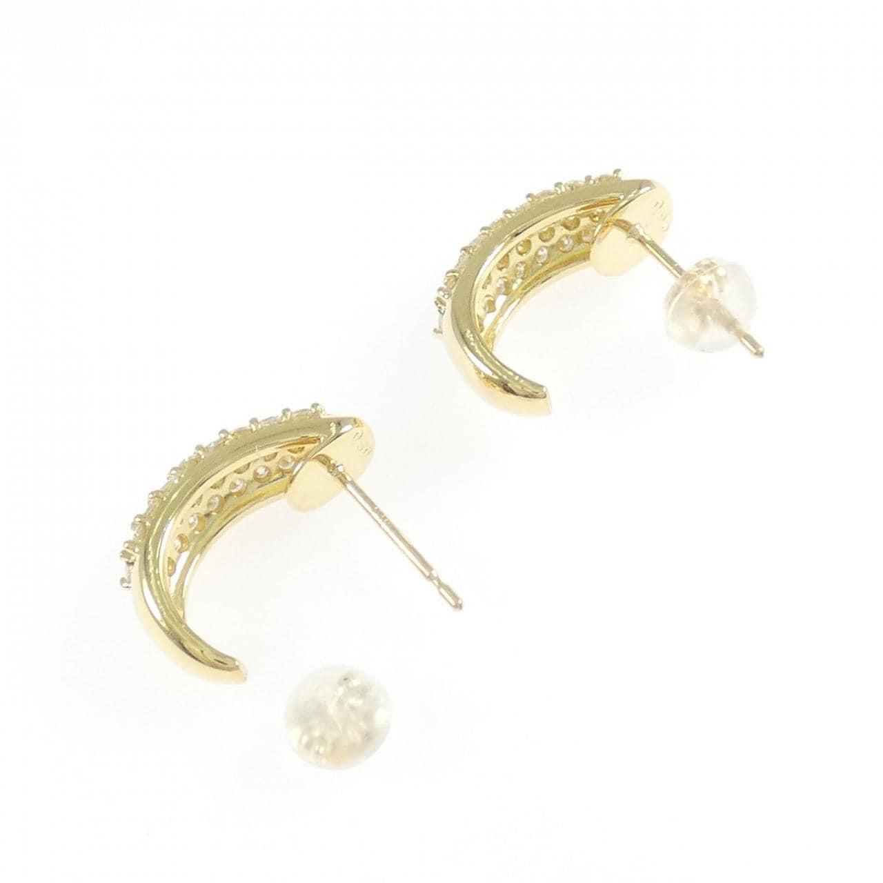 K18YG ダイヤモンド ピアス 1.00CT