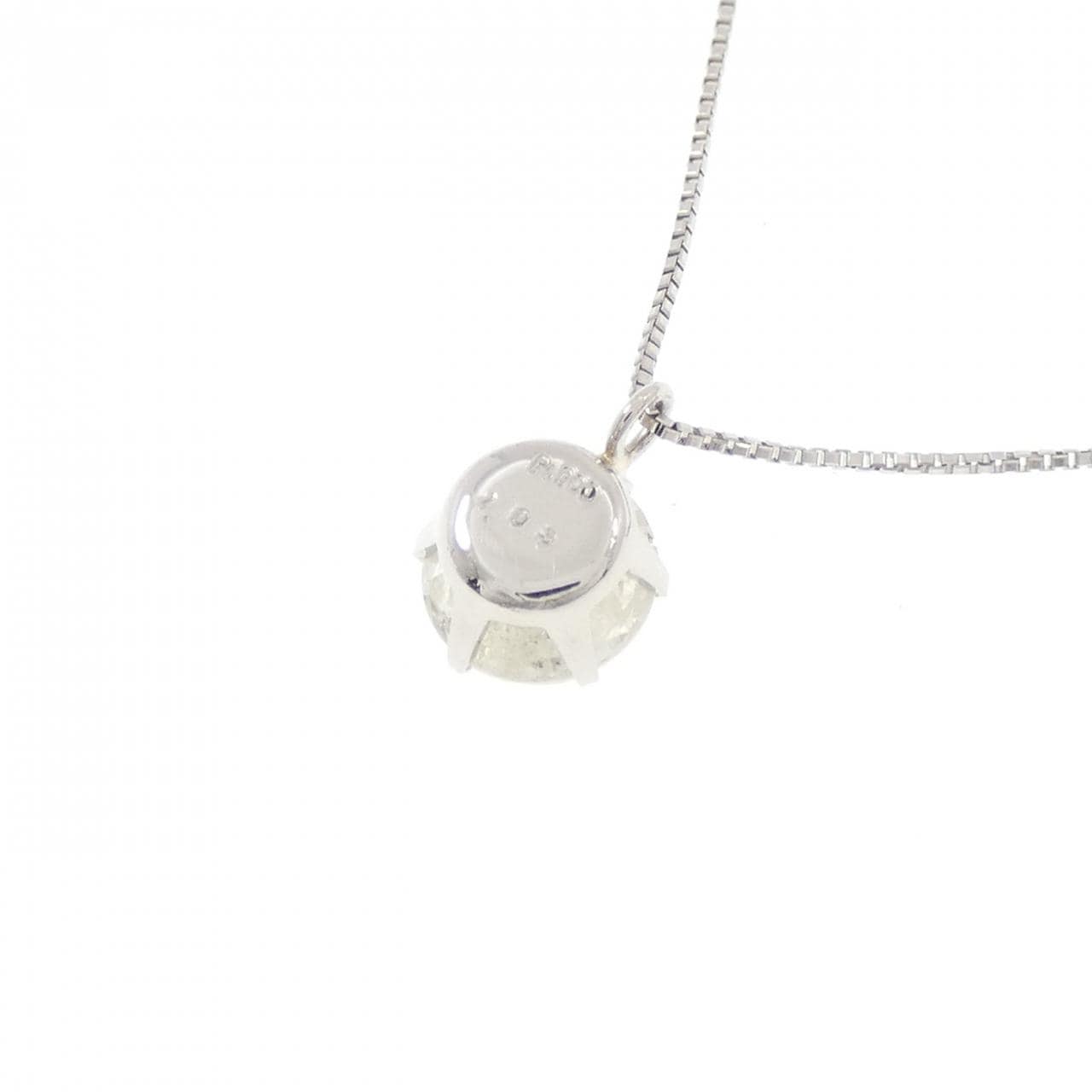 PT900/PT850 ソリティア ダイヤモンド ネックレス 1.03CT