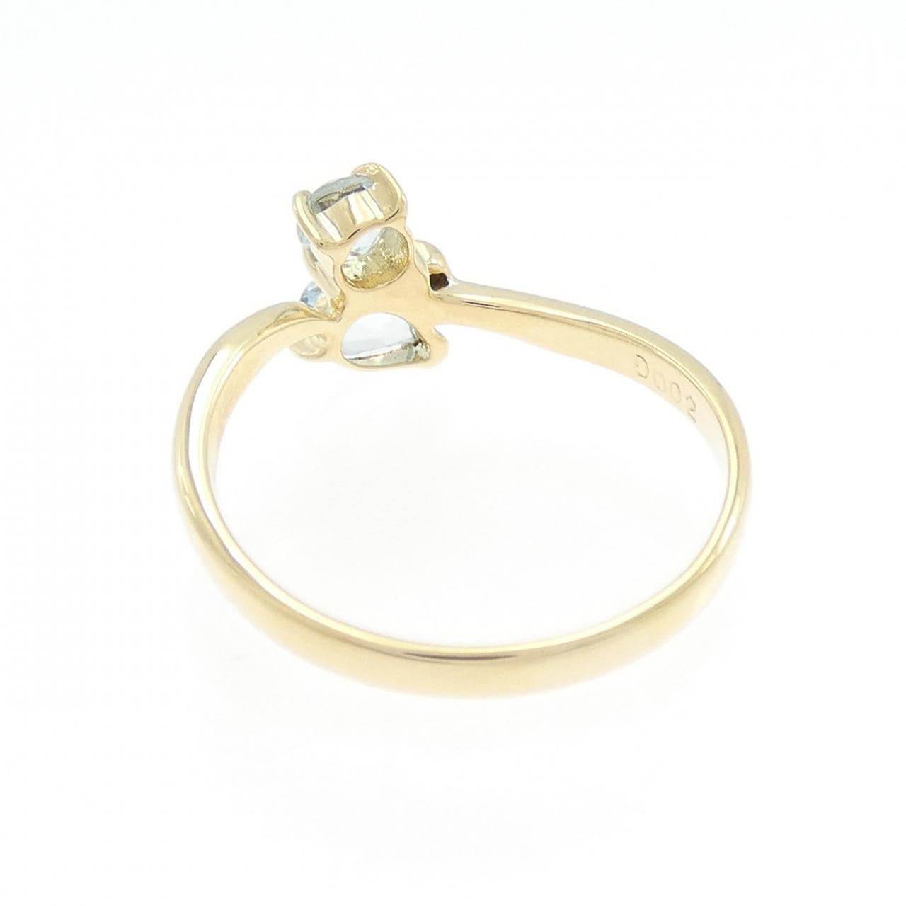 K18YG アクアマリン リング