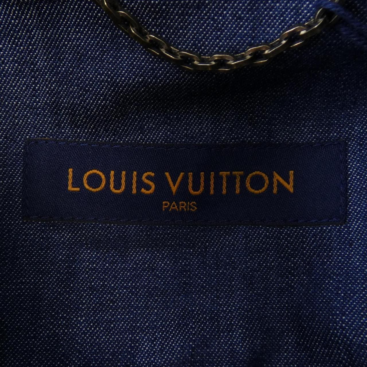 ルイヴィトン LOUIS VUITTON エンブロイダードシグネチャーショートスリーブデニムシャツ HQS90WJX1 S／Sシャツ