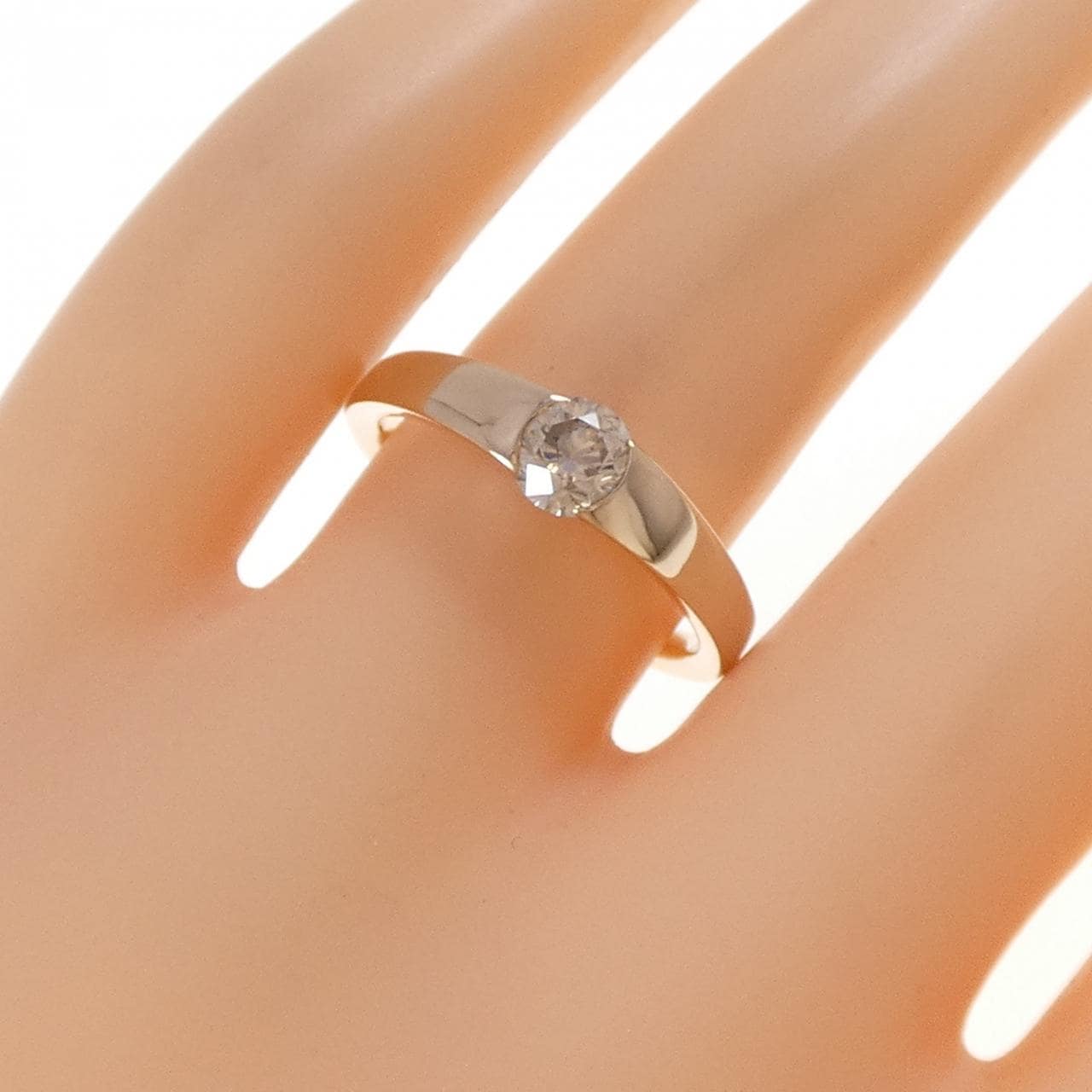 K18PG ダイヤモンド リング 0.54CT