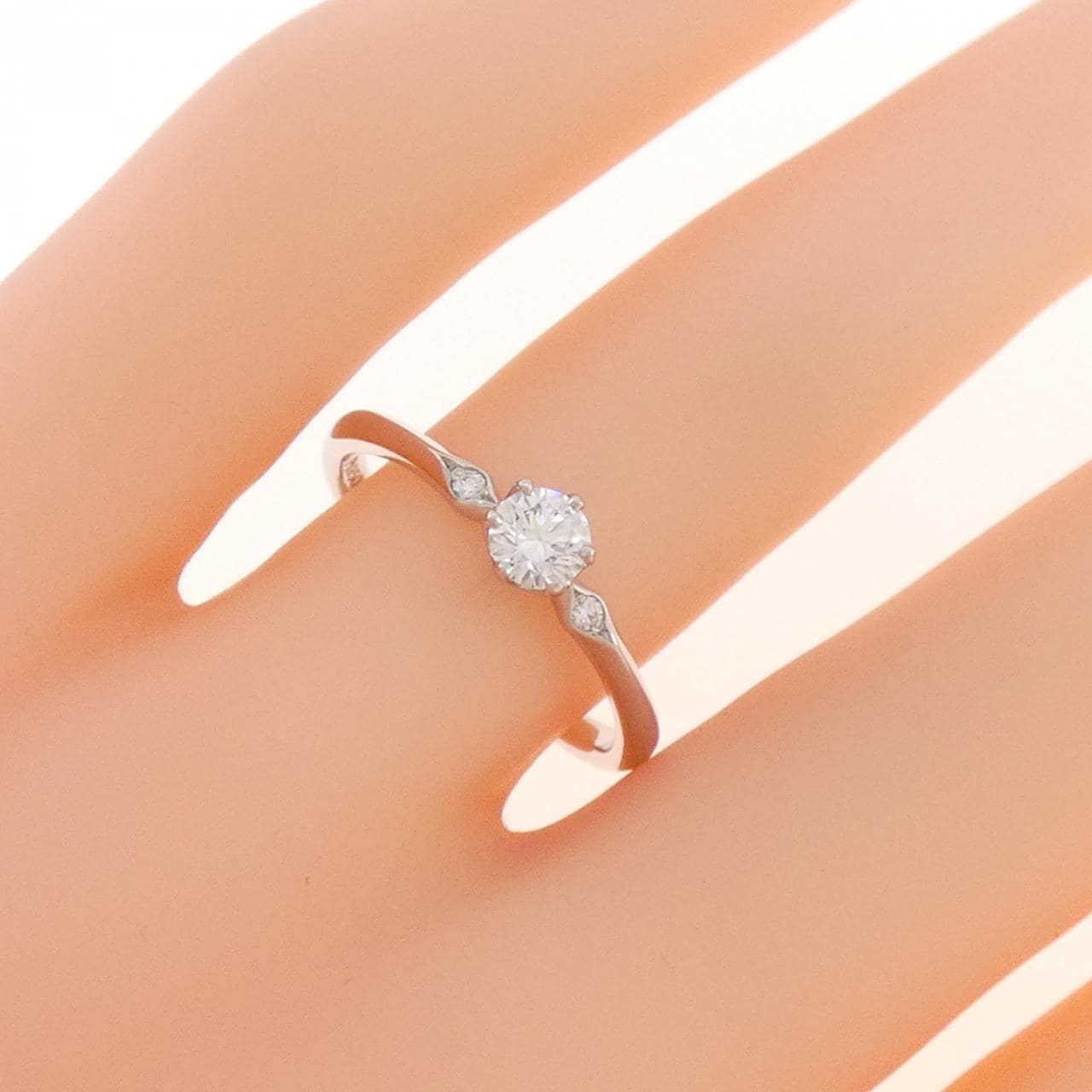 PT950 Diamond Ring 0.24CT D IF 3EXT