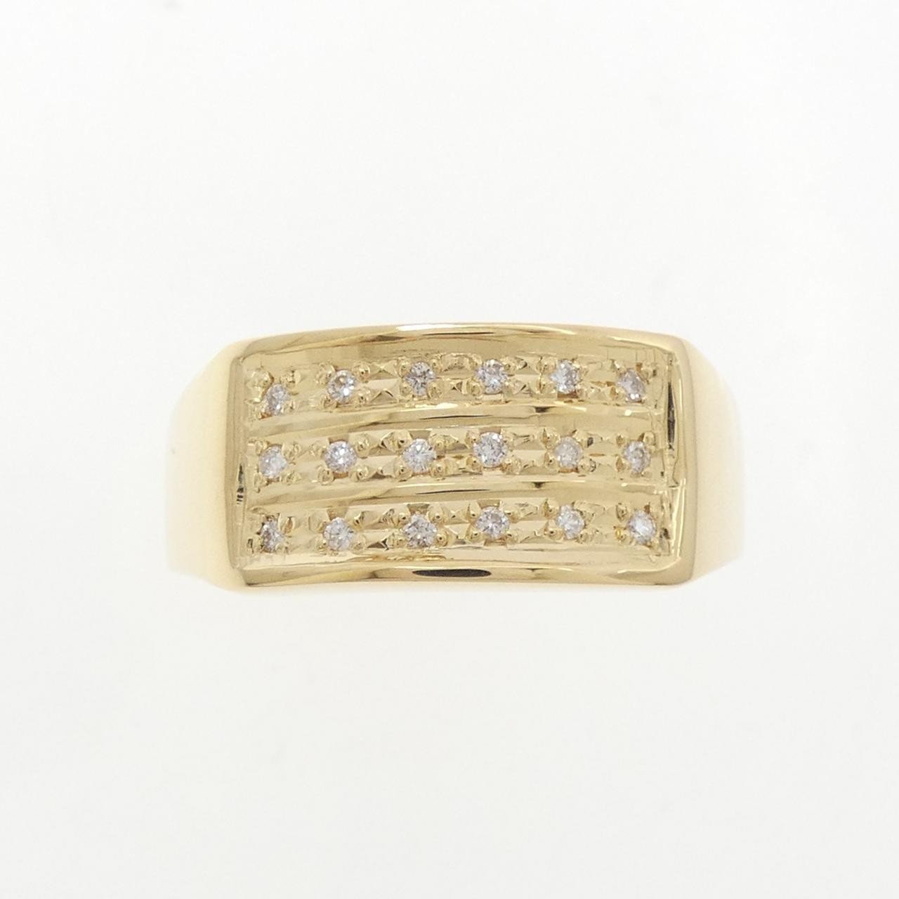 【新品】K18YG ダイヤモンド リング 0.12CT