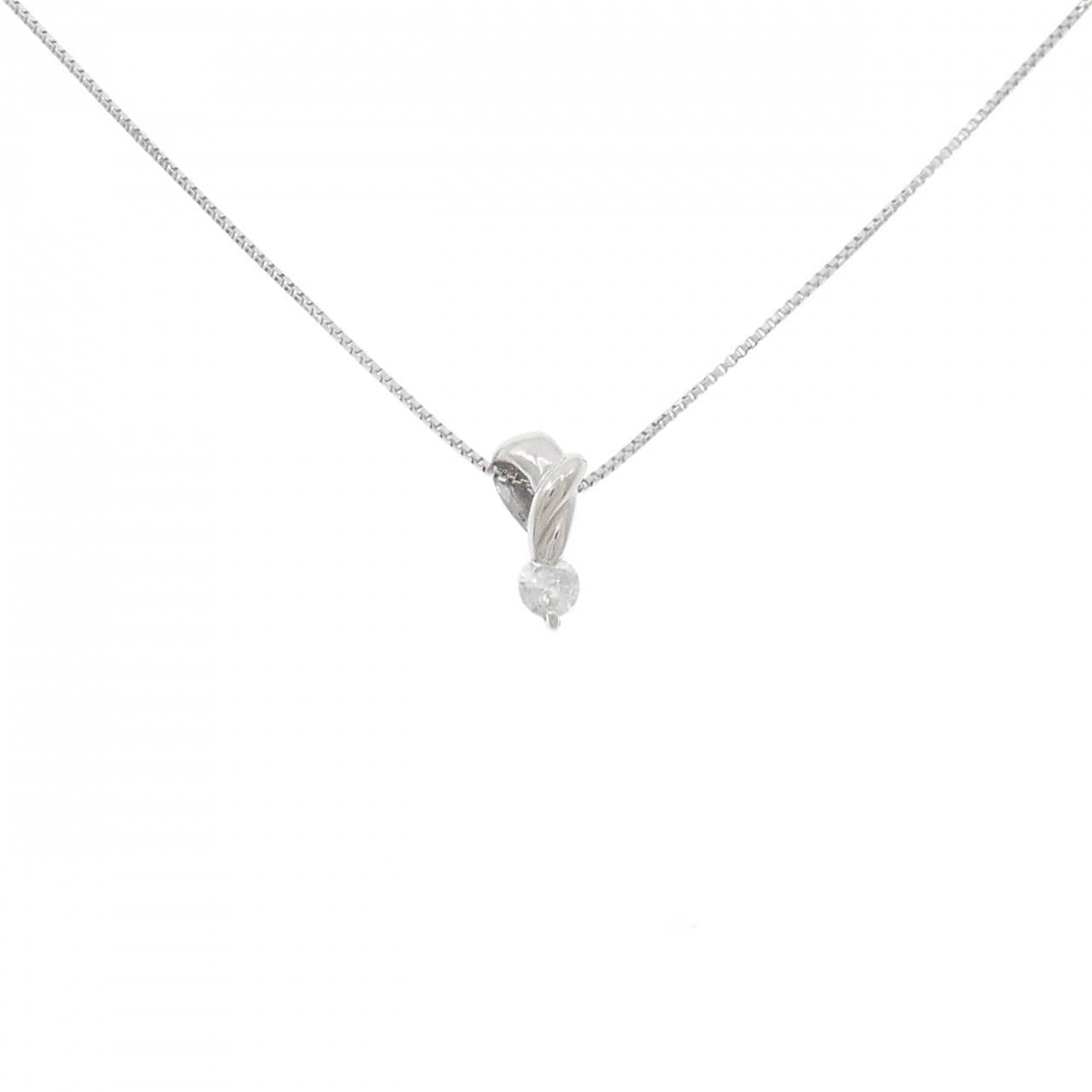 PT900/PT850 ダイヤモンド ネックレス 0.08CT