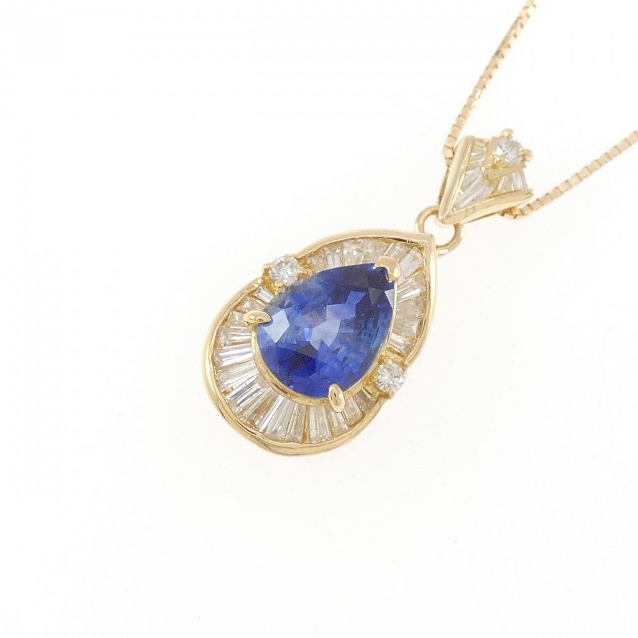 K18YG サファイヤ ネックレス 1.99CT