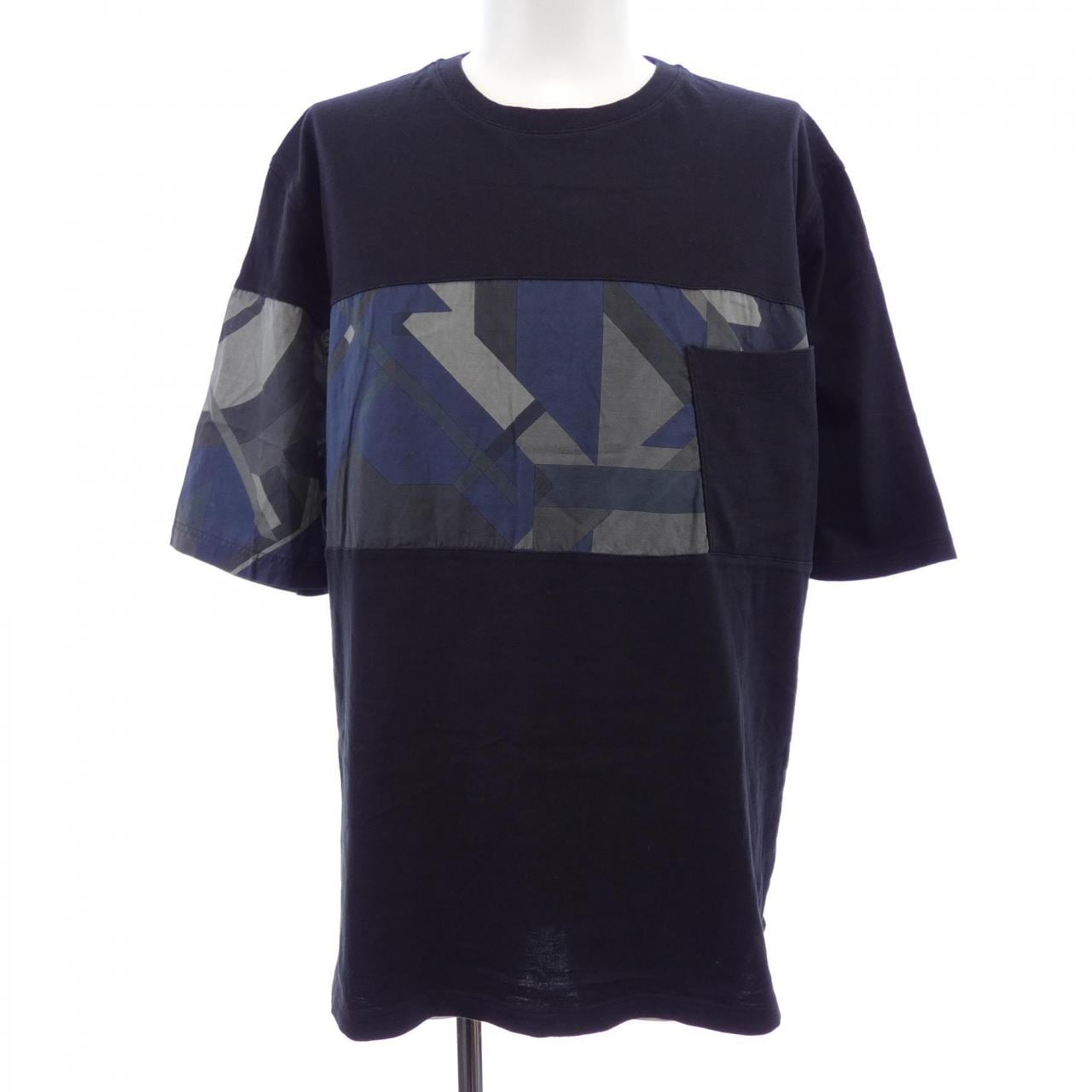 エルメス HERMES プリントストライプポケット *31-5758. Tシャツ