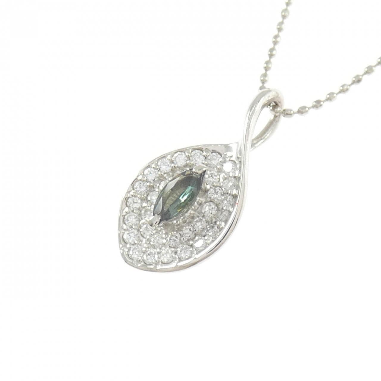 PT900/PT850 アレキサンドライト ネックレス 0.13CT