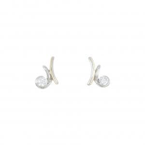 PT900/K18YG ダイヤモンド ピアス 0.365CT