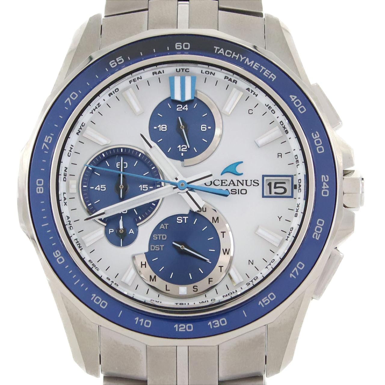 カシオ オシアナスマンタ 電波時計 OCW-S7000D-7AJF TI ソーラークォーツ