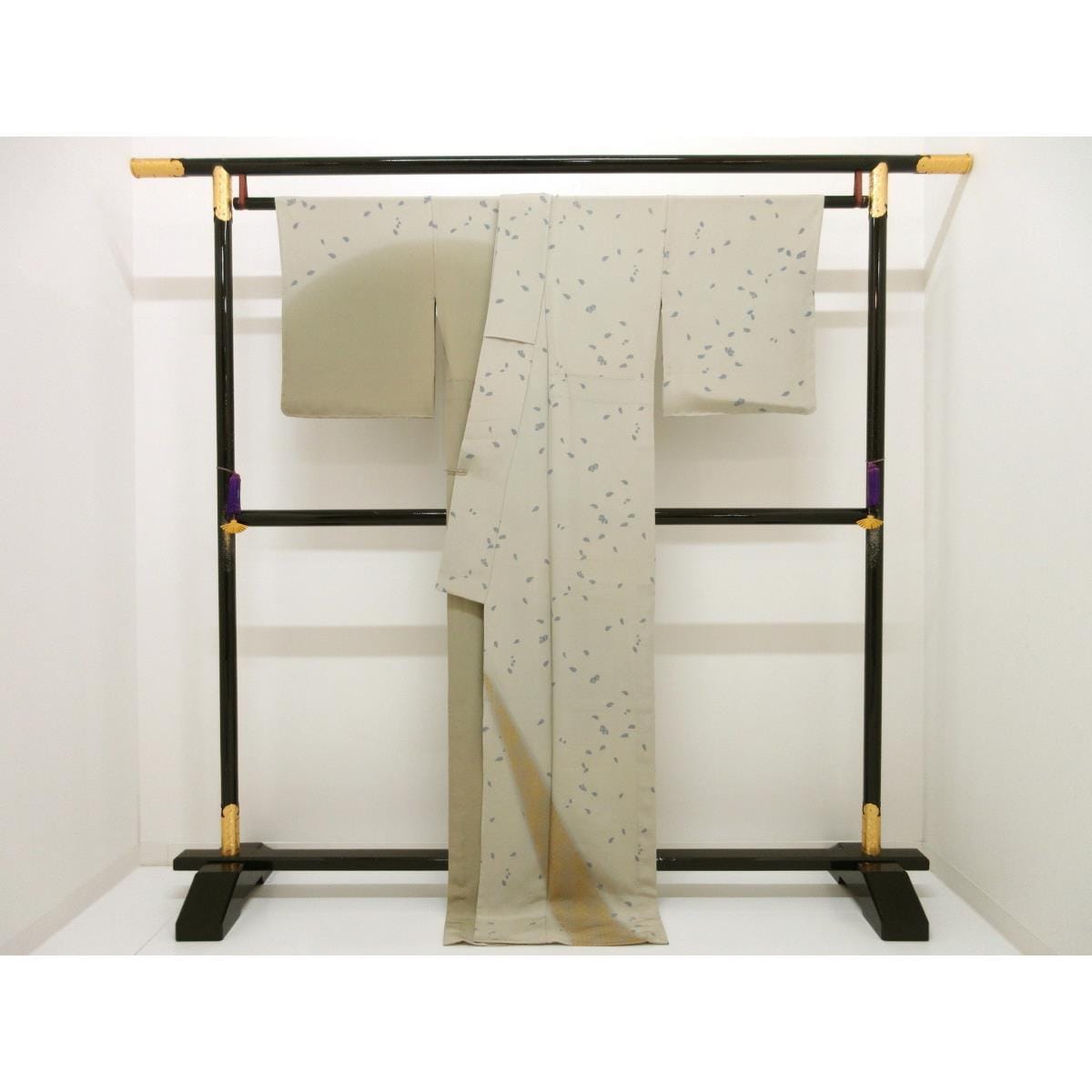 【未使用品】単衣　訪問着　友禅金彩加工　ボカシ染