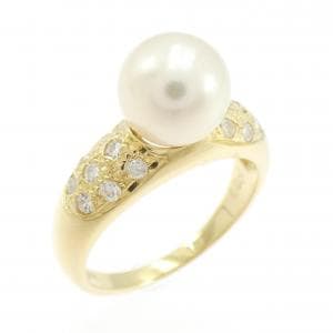 K18YG アコヤパール リング 7.8mm