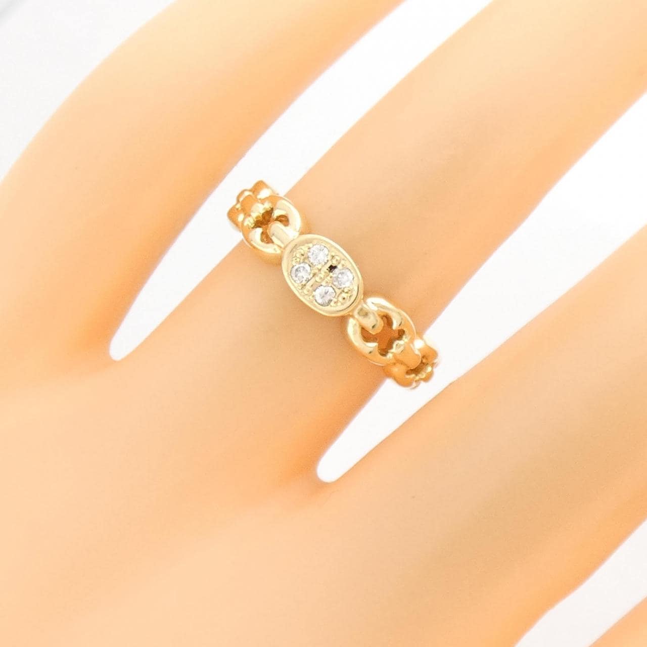 K18YG ダイヤモンド リング 0.05CT