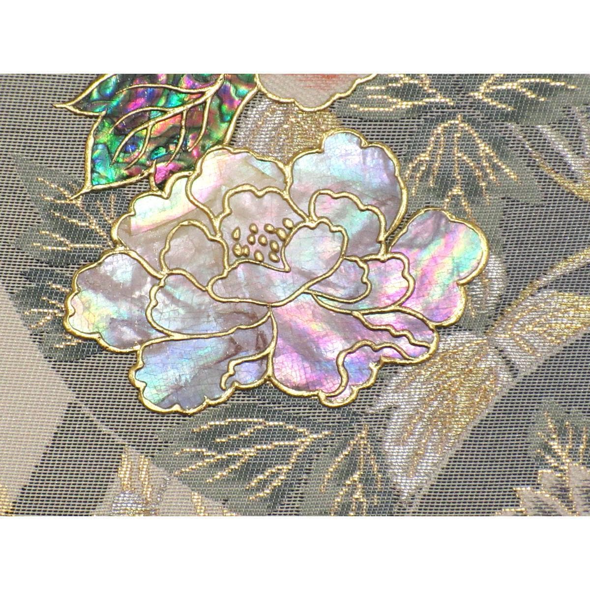 袋帯　藤本隆士　螺鈿加工