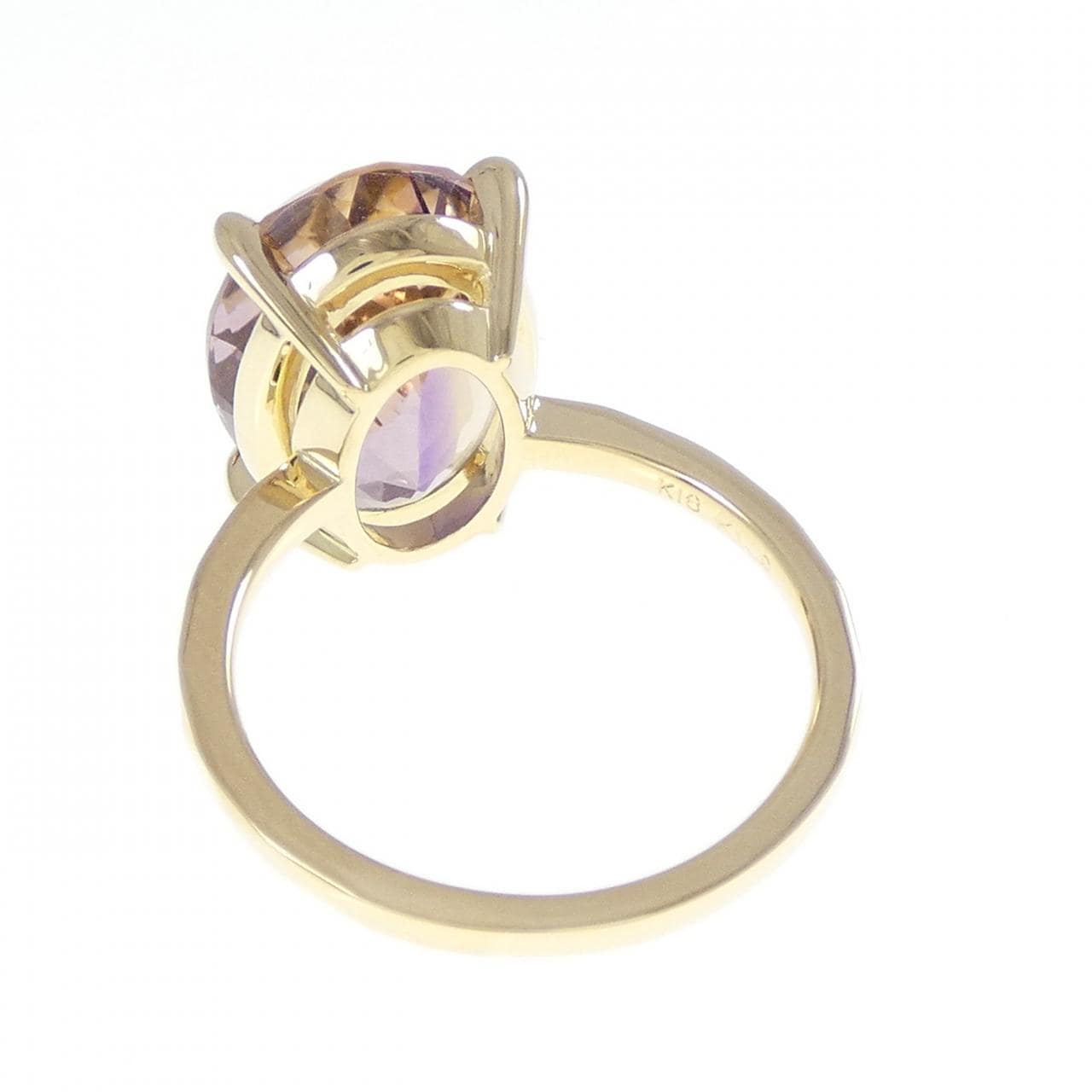 K18YG アメトリン リング