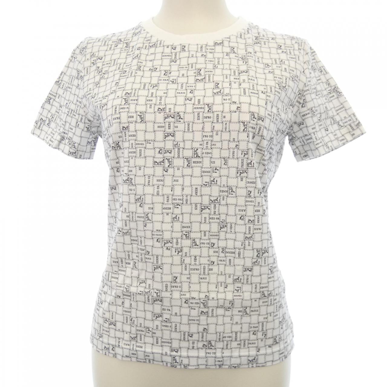 エルメス HERMES BOLDUC AU CARRE ボルデュックチェック 5E4645DK Tシャツ