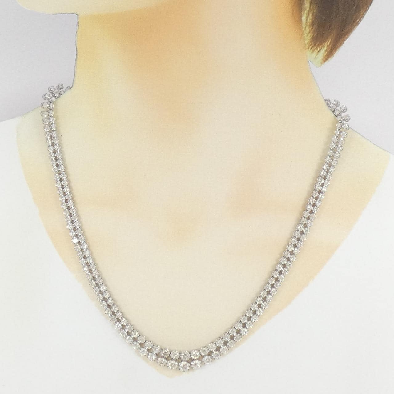 PT850 ダイヤモンド ネックレス 10.03CT