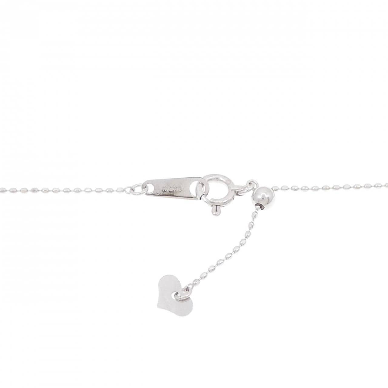 K18WG サファイヤ ネックレス 0.24CT