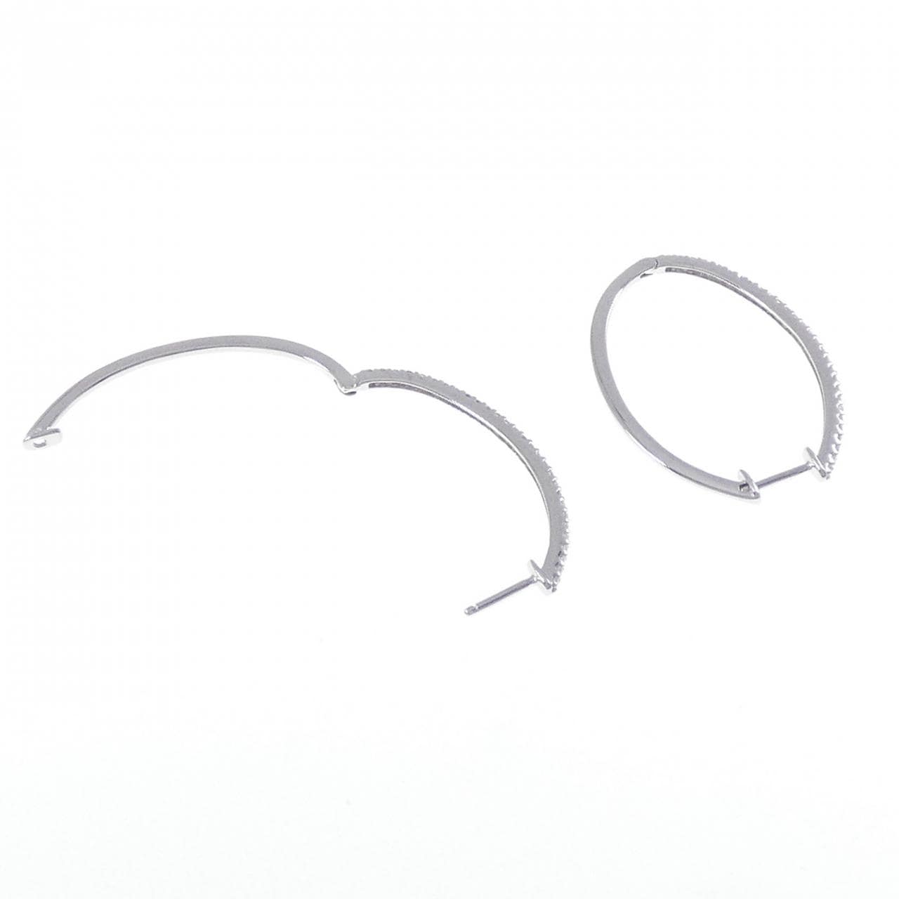 K14WG ダイヤモンド ピアス 0.50CT