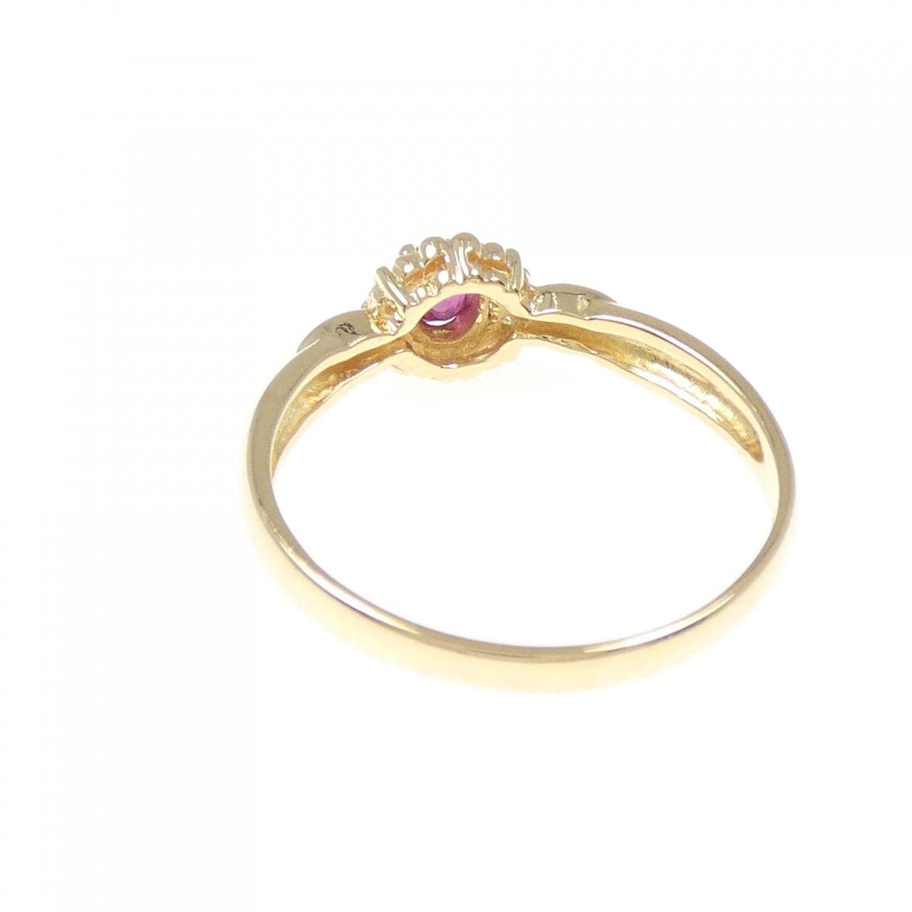 K18YG ルビー リング