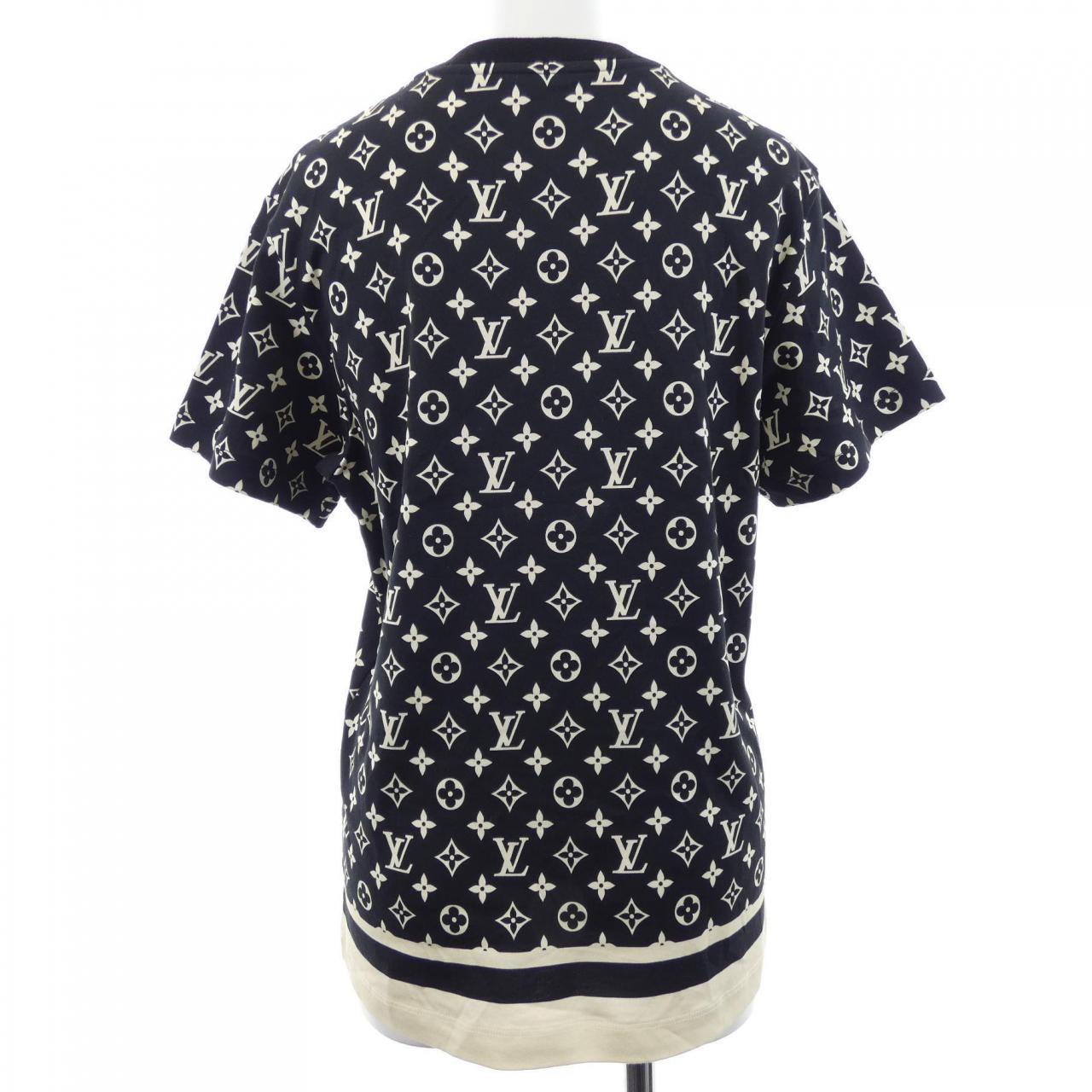 ルイヴィトン LOUIS VUITTON ストライプアクセントモノグラムTシャツ FNTS80TR1 Tシャツ