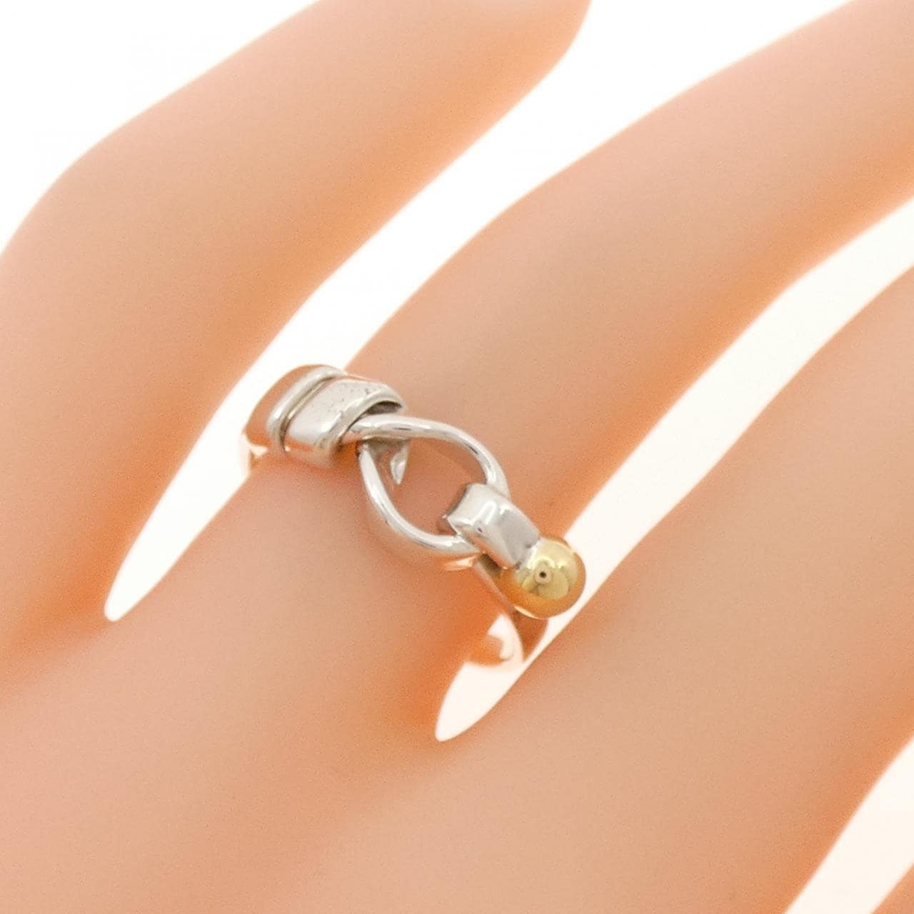 【ヴィンテージ】ティファニー フラットワイヤーラブノット リング