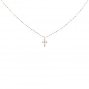 K10PG クロス ダイヤモンド ネックレス
