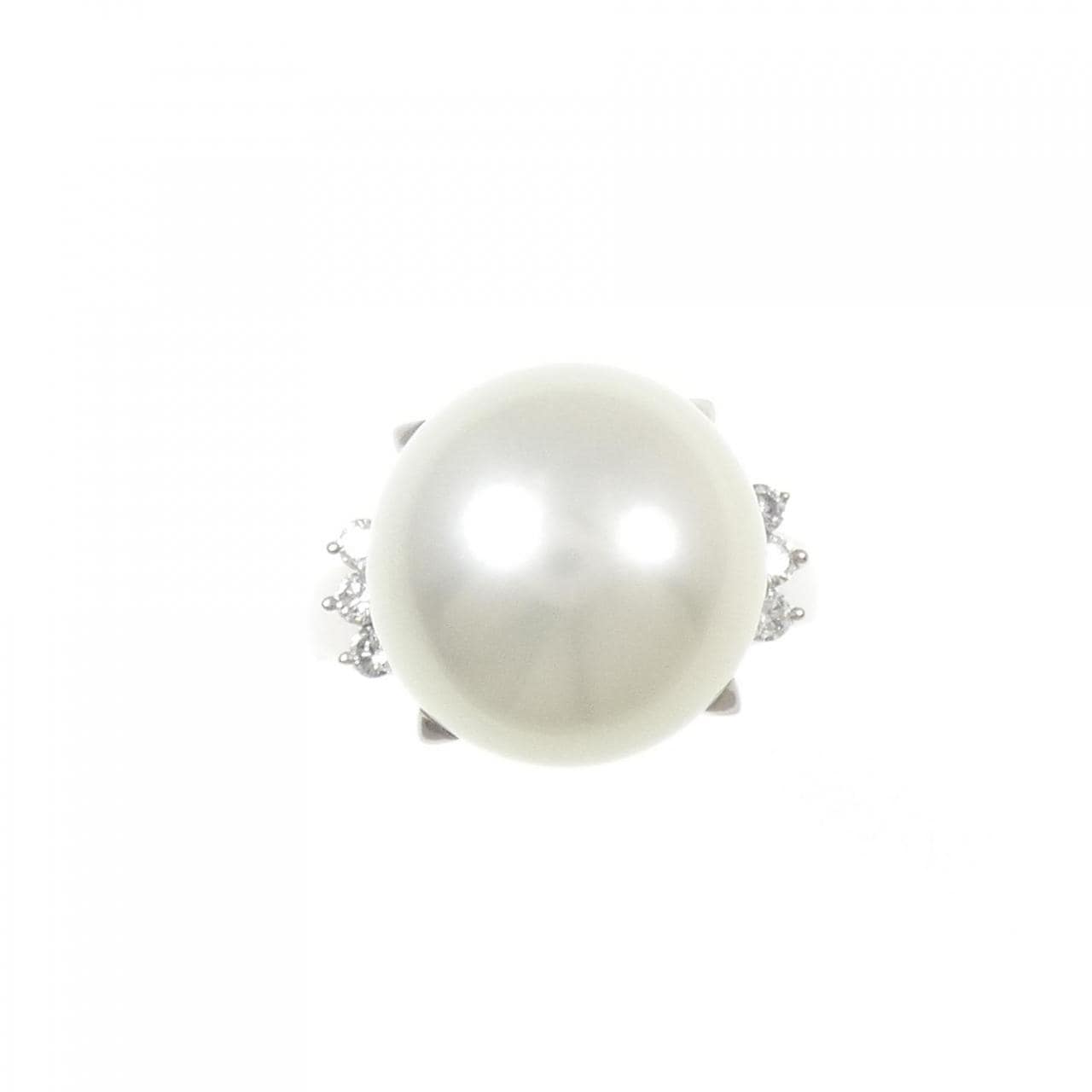 PT900 白蝶パール リング 13.4mm