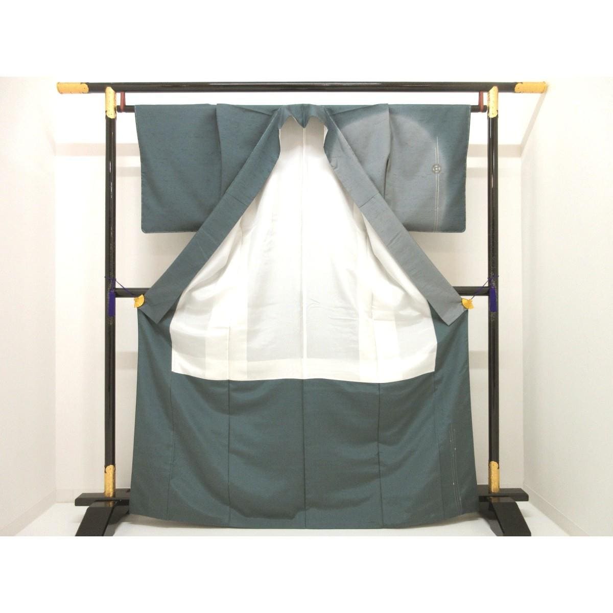【未使用品】訪問着　証紙付　市川純一郎【牛首紬】