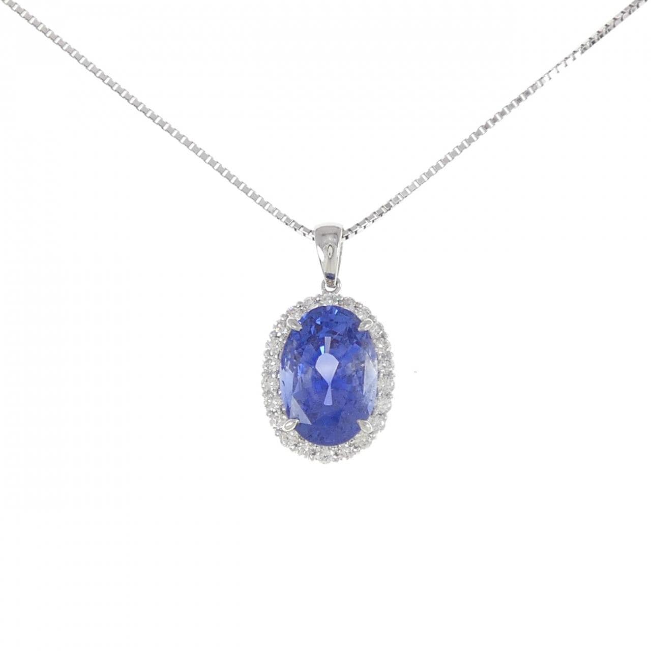 [Remake] PT Unheated Sapphire Necklace 8.58CT from Sri Lanka