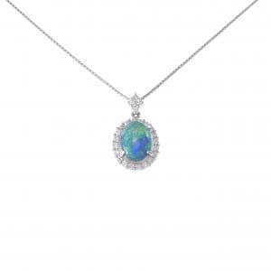 PT900/PT850 ブラックオパール ネックレス 2.97CT