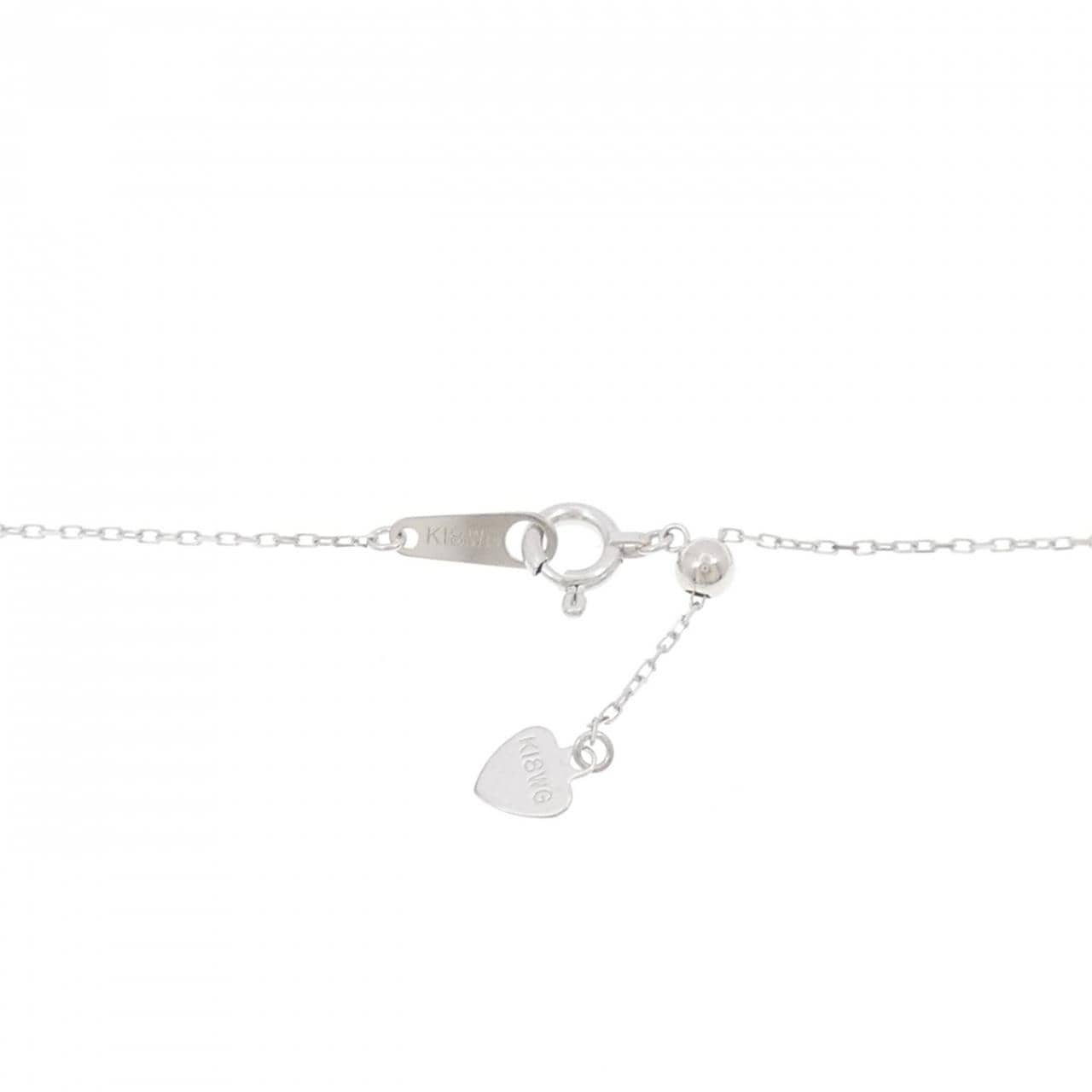 K18WG ダイヤモンド ネックレス 0.50CT