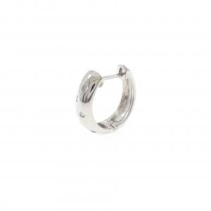 K18WG ダイヤモンド ピアス 0.06CT 片耳
