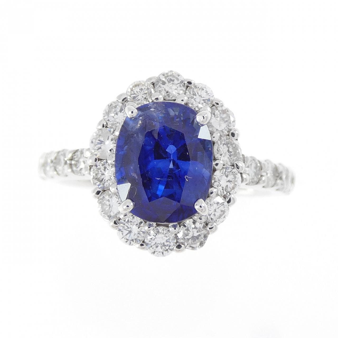 K18WG サファイヤ リング 1.82CT