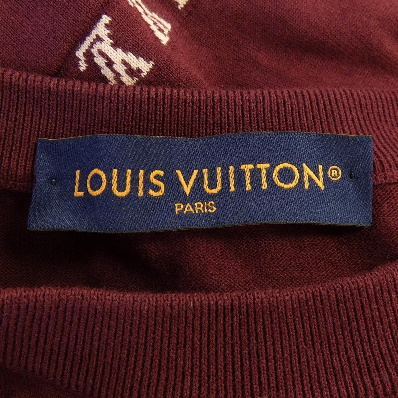 ルイヴィトン LOUIS VUITTON シグネチャーショートスリーブコットンクルーネック HRN47WZ34 ニット