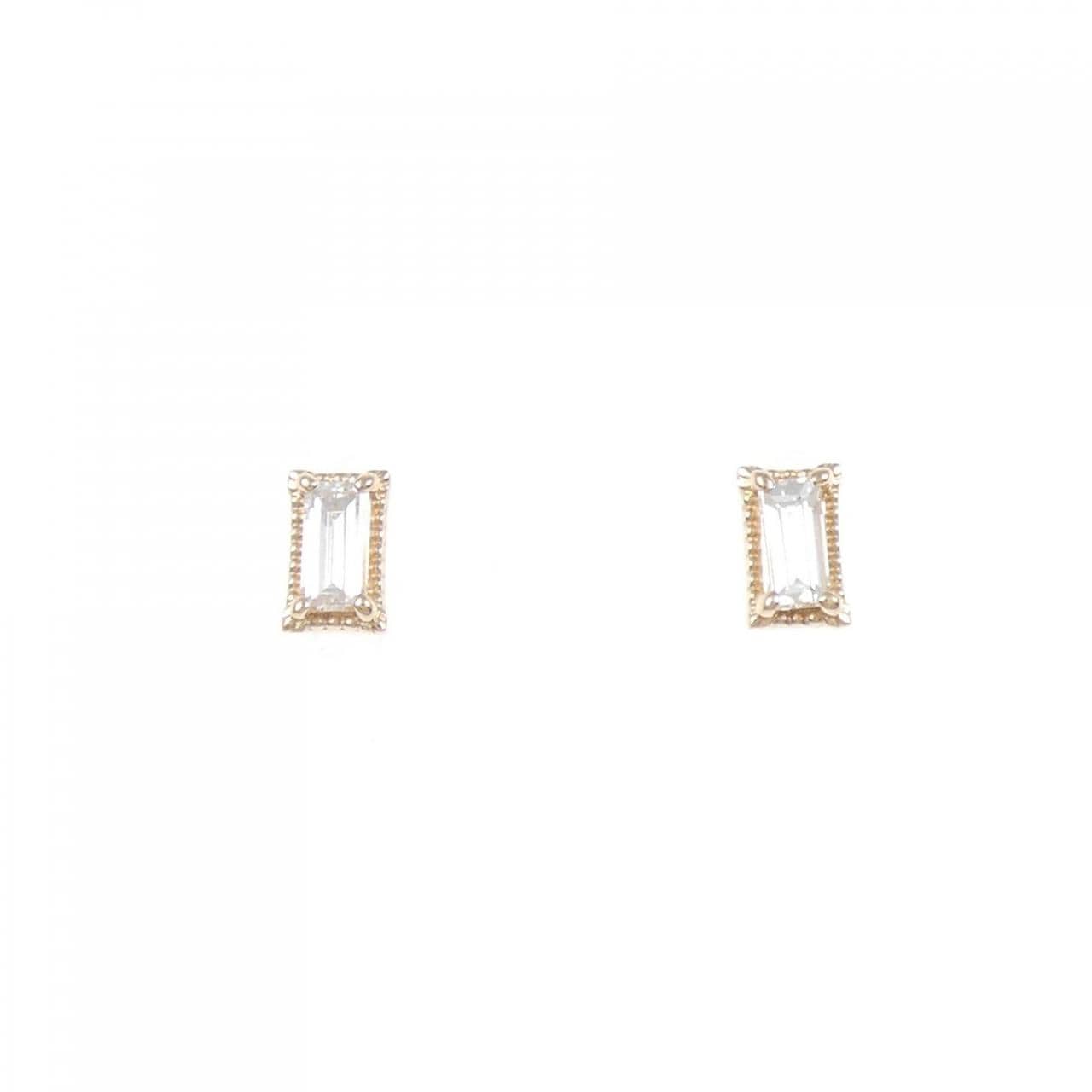 K18PG ダイヤモンド ピアス 0.20CT