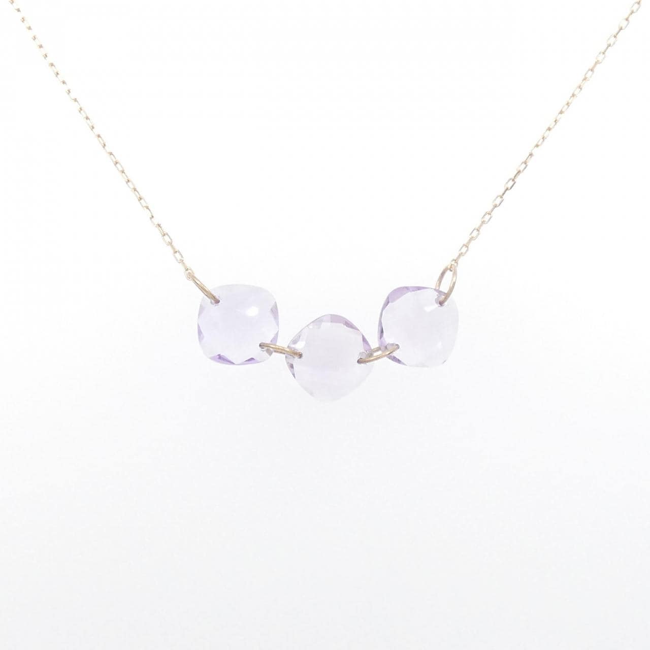 [BRAND NEW] K10YG Amethyst Necklace