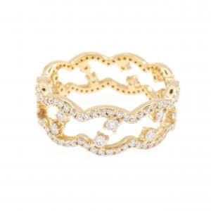 【新品】K18YG フルエタニティ ダイヤモンド リング 0.85CT