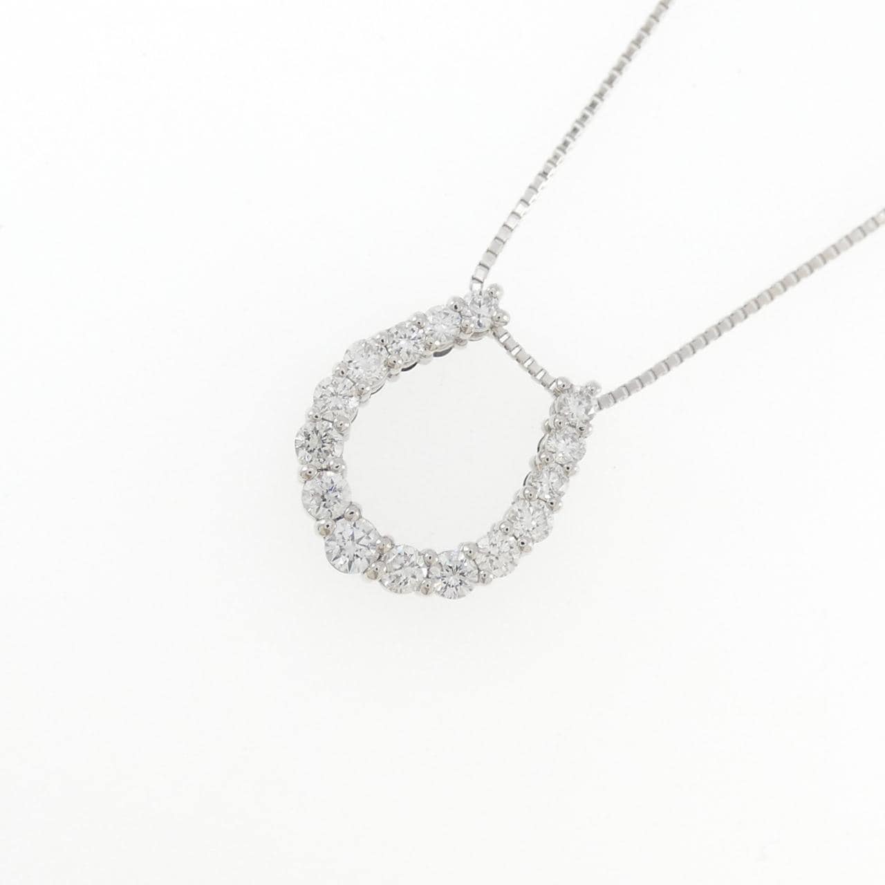 PT900/PT850 ホースシュー ダイヤモンド ネックレス 0.50CT