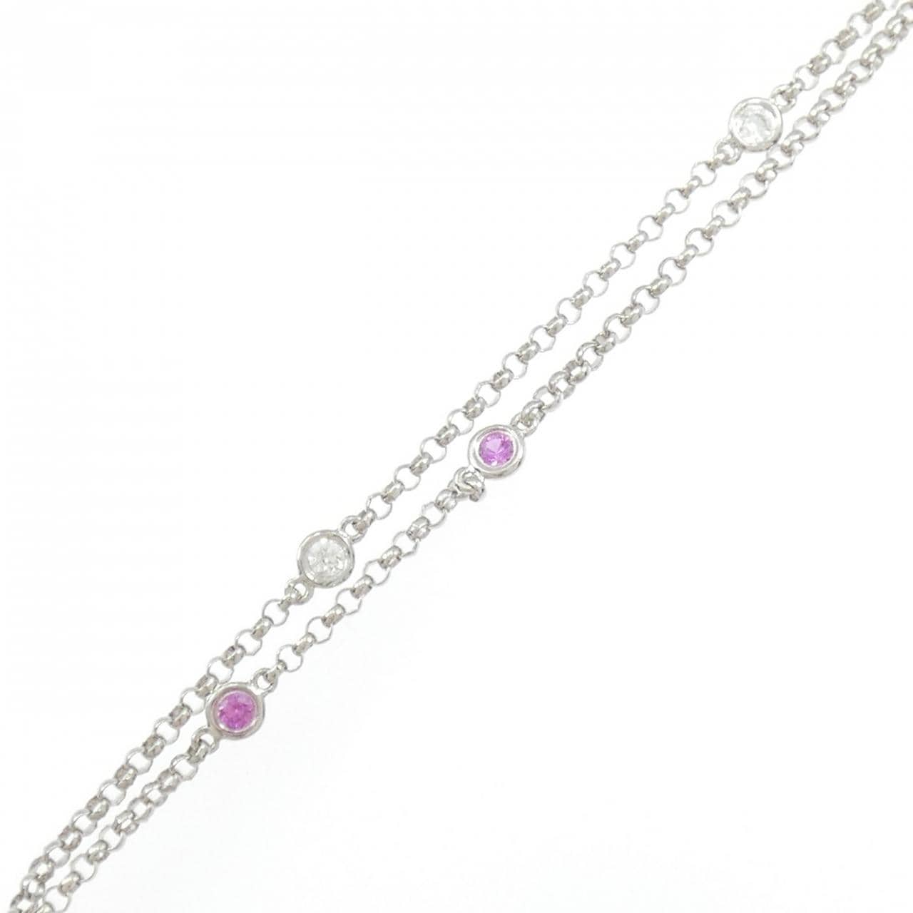 750WG/750PG サファイヤ ネックレス 1.49CT