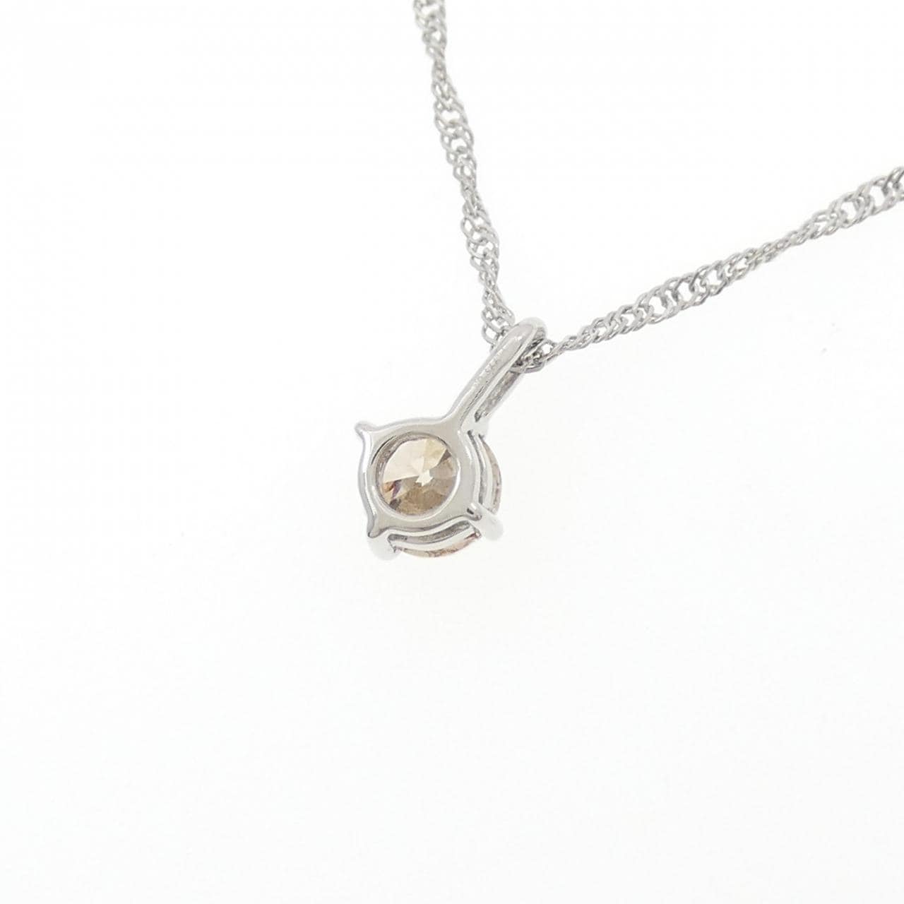 PT999单钻钻石项链，0.40克拉