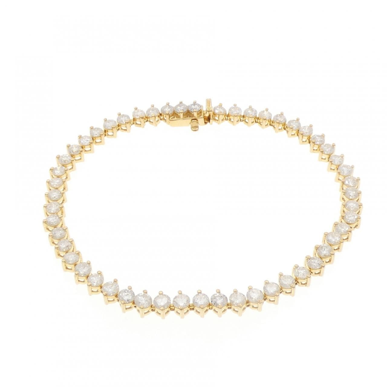 K18YG ダイヤモンド ブレスレット 5.00CT