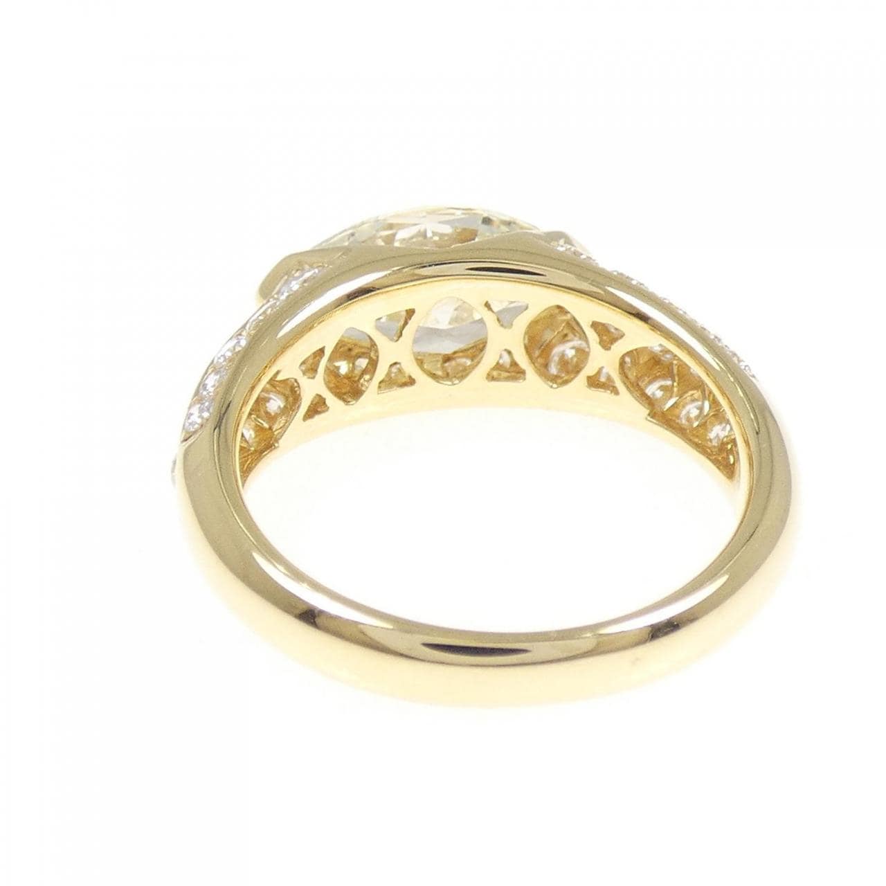 K18YG ダイヤモンド リング 2.01CT