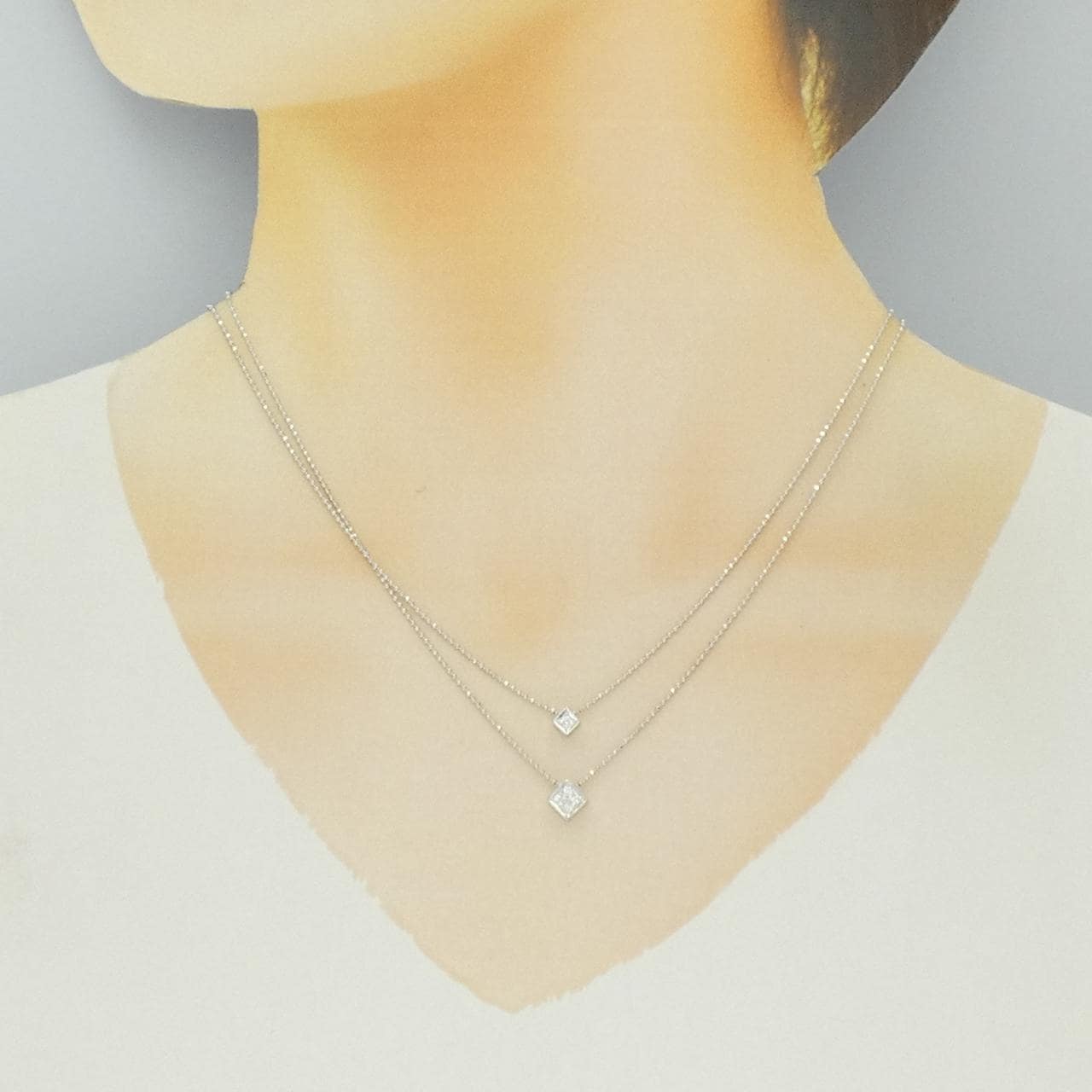 タサキ ダイヤモンド ネックレス 0.09CT