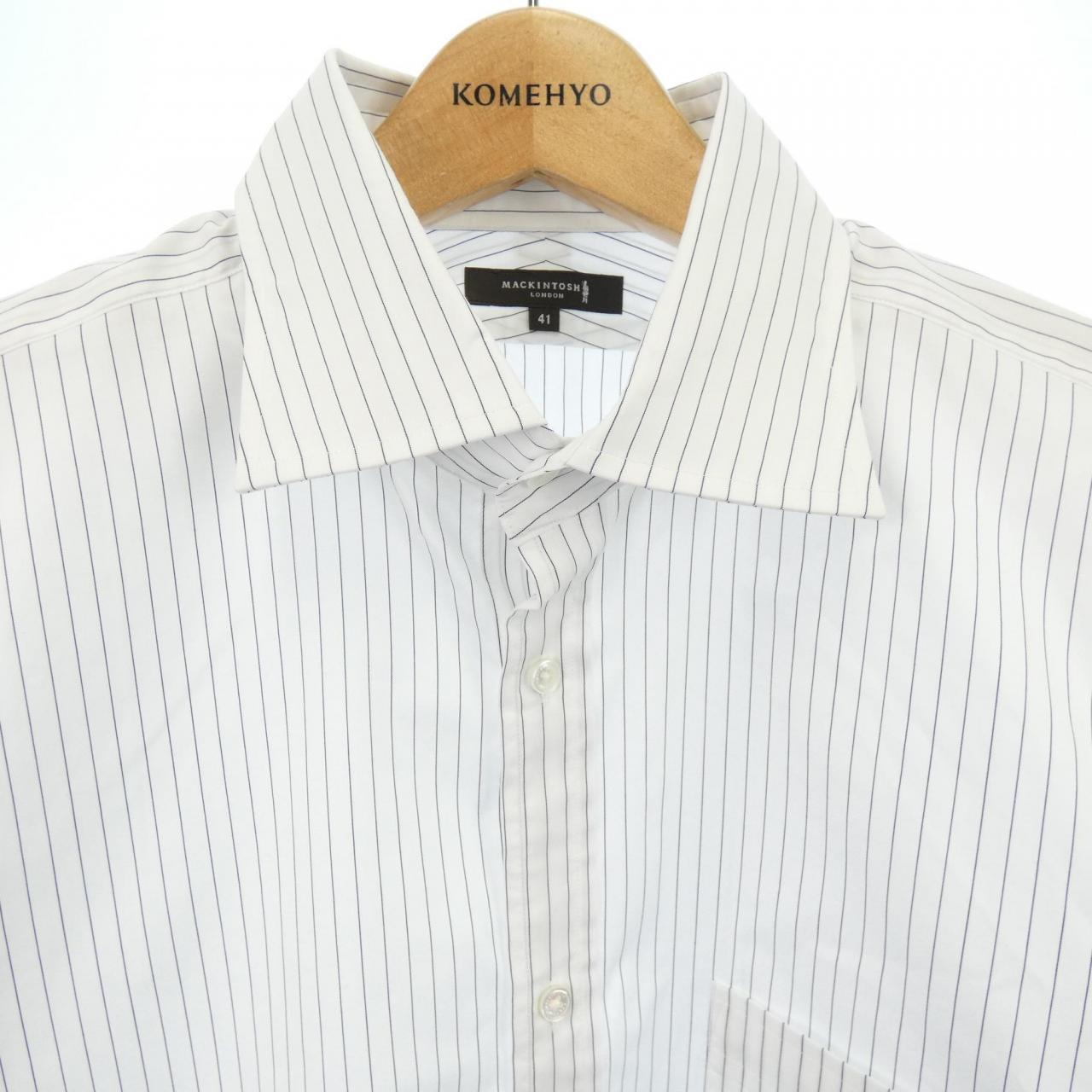 マッキントッシュロンドン 高級ぼかしチェック柄半袖シャツ 25,300円 