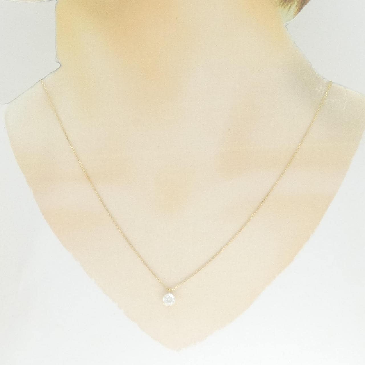 K18YG ダイヤモンド ネックレス 0.554CT D VS1 EXT